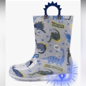 Dinosaur Light Up Rain Boots